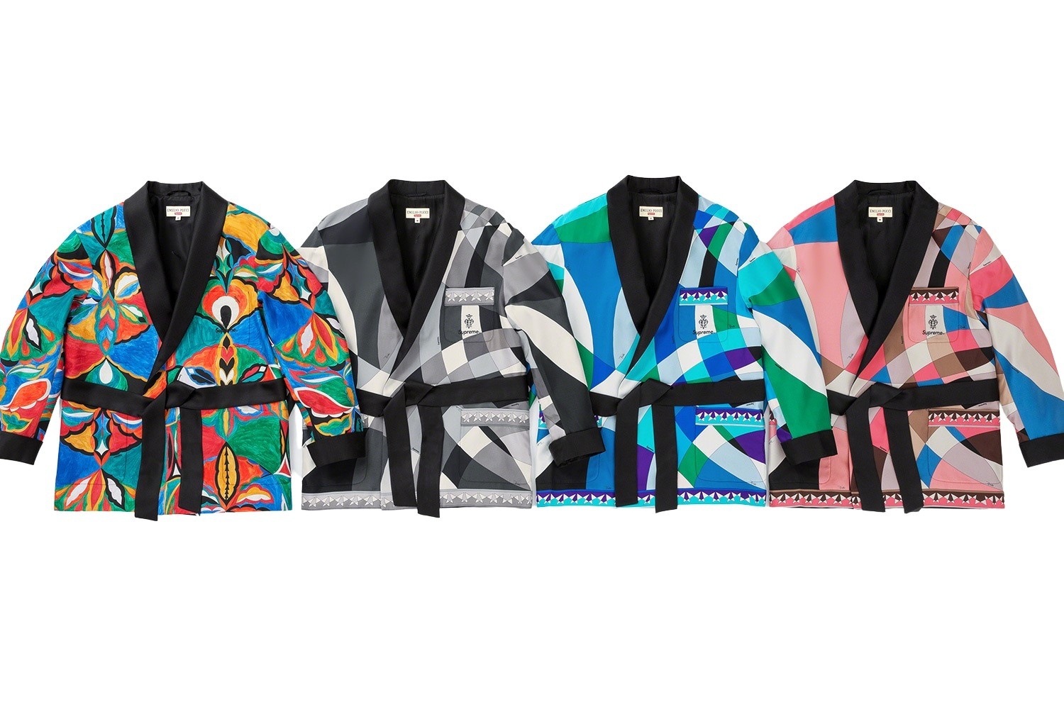 Supreme®/Emilio Pucci® Silk Smoking Jacket view 12